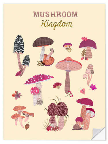 Vinilo para la pared Mushroom Kingdom