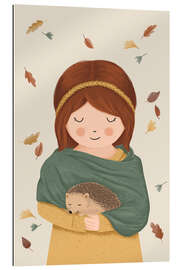 Gallery print Girl with hedgehog