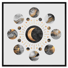 Gerahmter Kunstdruck Monde