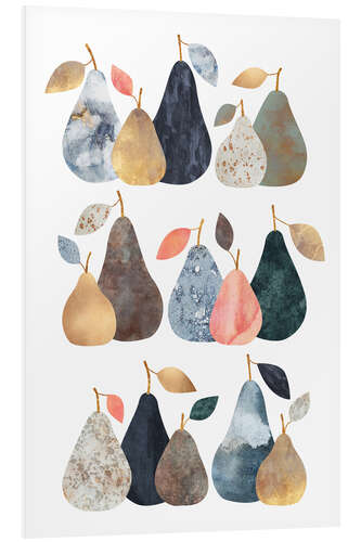 Foam board print Pears