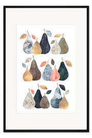 Gerahmter Kunstdruck Birnen