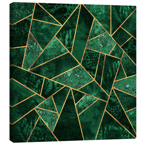 Canvas print Deep Emerald