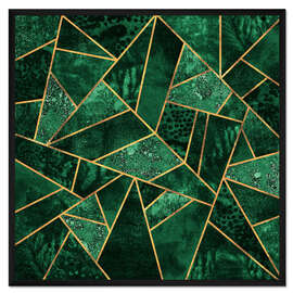 Gerahmter Kunstdruck Saphir-Stein