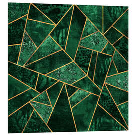 Foam board print Deep Emerald