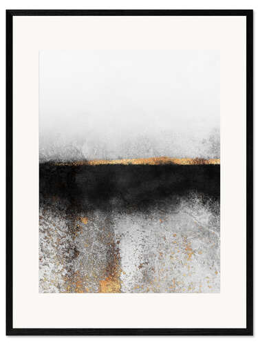Kunsttryk i ramme Soot And Gold