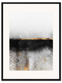 Framed art print Soot And Gold