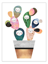 Wandbild  Schlafender Kaktus - Elisabeth Fredriksson