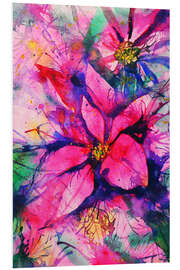 Foam board print Poinsettia