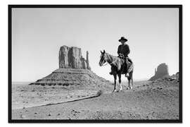 Gerahmter Kunstdruck Navajo im Monument Valley
