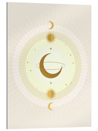 Gallery print Moon Galaxy - Gold