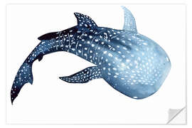 Sticker mural Requin-baleine