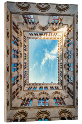 Obraz na drewnie Courtyard of Vienna City Hall
