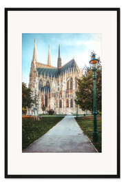 Gerahmter Kunstdruck Votivkirche Wien, Österreich