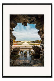 Gerahmter Kunstdruck Schloss Schönbrunn, Wien