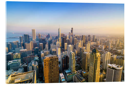 Acrylglasbild Skyline von Chicago