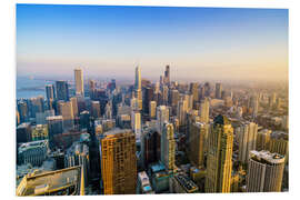 Foam board print Chicago skyline