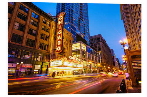 PVC-taulu Chicago Theatre by night