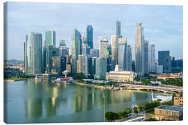 Leinwandbild Wolkenkratzer von Singapur