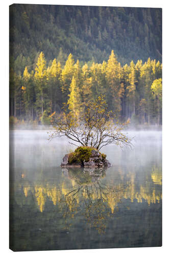 Lærredsbillede Morning mood at the Hintersee