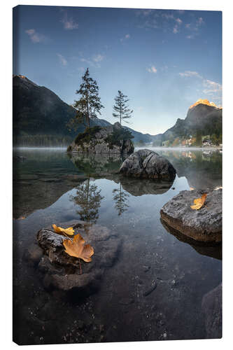 Leinwandbild Herbststimmung am Hintersee