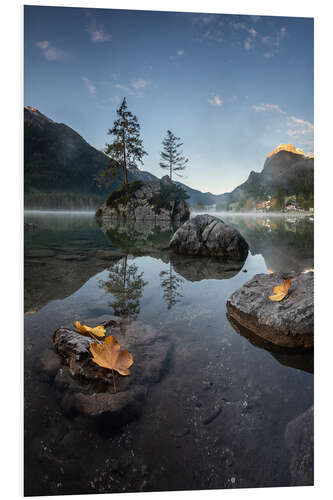 PVC print Autumn mood at the Hintersee