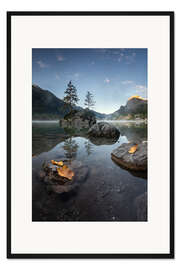 Gerahmter Kunstdruck Herbststimmung am Hintersee