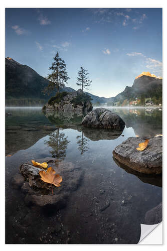 Naklejka na ścianę Autumn mood at the Hintersee