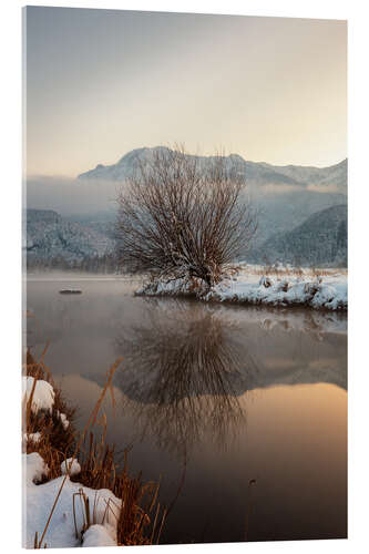 Akryylilasitaulu Winter at the Kochelsee