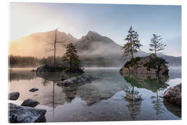 Acrylglasbild Kleine Inseln im Hintersee