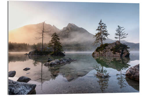 Galleritryck Small islands in the Hintersee