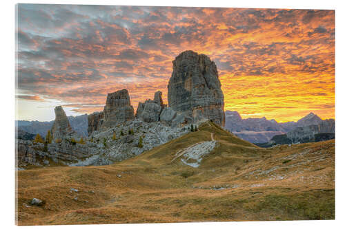 Quadro em acrílico Cinque Torri in den Dolomiten