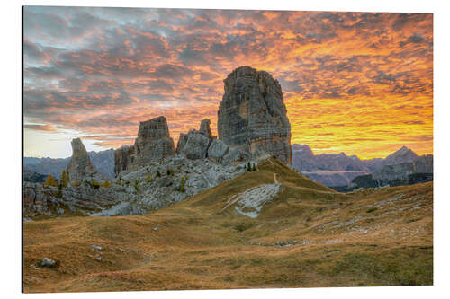 Alumiinitaulu Cinque Torri in den Dolomiten