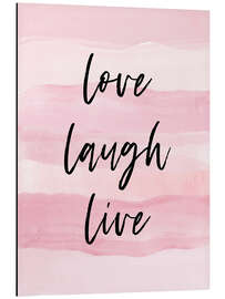 Magnettafel Lieben, Lachen, Leben (englisch)