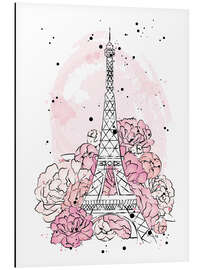 Magnettafel Pfingstrosen in Paris