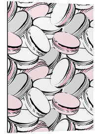 Aluminiumtavla Macarons