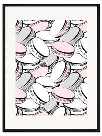 Gerahmter Kunstdruck Makronen