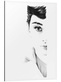 Aluminium print Audrey Hepburn III