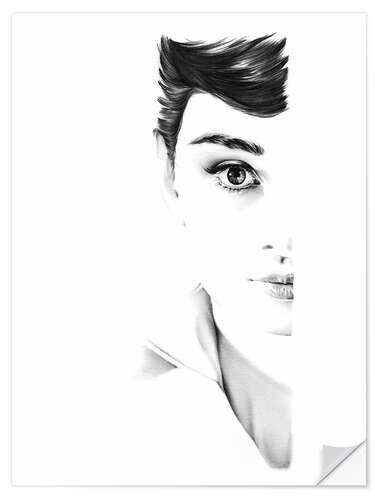 Sticker mural Audrey Hepburn III