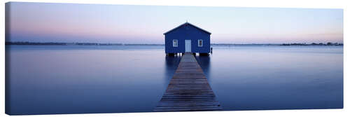 Canvas print Boathouse on Swan River, Australia