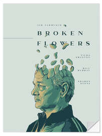 Selvklebende plakat Broken Flowers