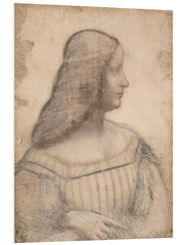 Foam board print Portrait of Isabella d'Este