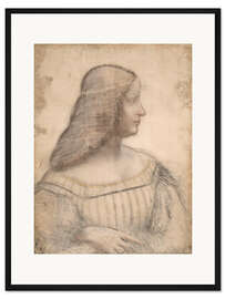 Gerahmter Kunstdruck Porträt der Isabella d'Este