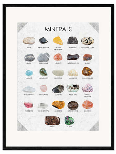 Framed art print Minerals