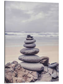 Magnettafel Steinturm am Strand