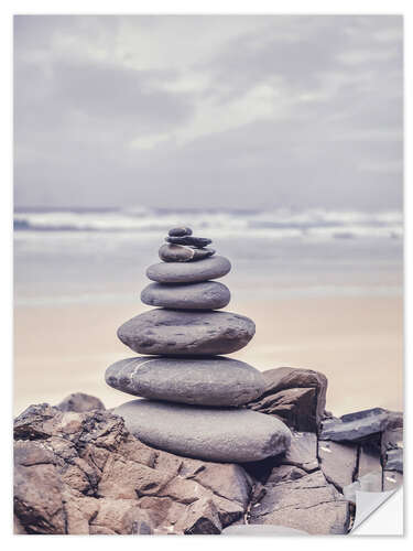 Wall sticker Stone tower on the beach