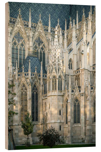 Holzbild Votivkirche in Wien