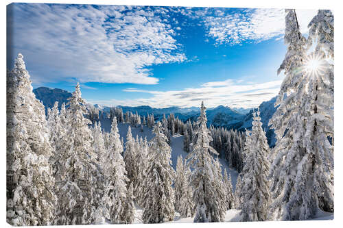 Quadro em tela País das maravilhas do inverno no Algäu