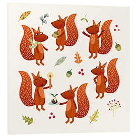 Foam board print Squirrel Party