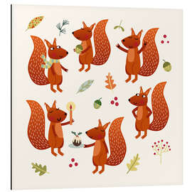 Magnettafel Eichhörnchen Party