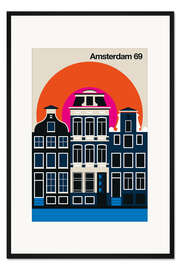 Gerahmter Kunstdruck Amsterdam 69